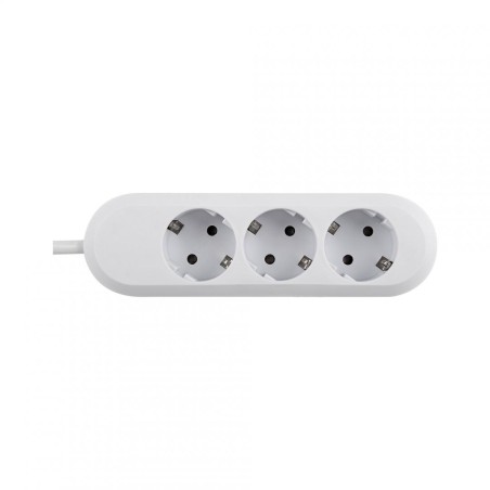 PRELUNGITOR Bachmann, Schuko x 3, conectare prin Schuko (T), cablu 5 m, fara protectie, alb, "BM-387.272R" (timbru verde 0.18 le