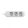 PRELUNGITOR Bachmann, Schuko x 3, conectare prin Schuko (T), cablu 5 m, fara protectie, alb, "BM-387.272R" (timbru verde 0.18 le