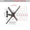 Barkan TV Wall Mount Full Motion 13"-65" "BM331"