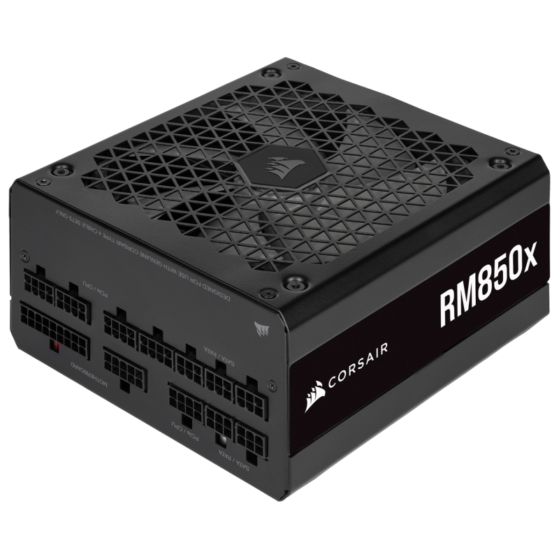 SURSA CORSAIR, 850 W, "RM750x" modulara, ATX 12V V2.4, fan 135 mm x 1, 80 Plus Gold, MB 20+4 pin x 1, CPU 4+4 pinx3, PCI-E 6+2 p