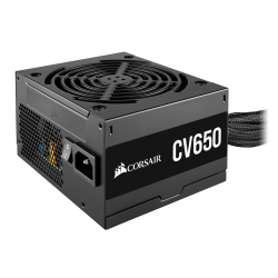 SURSA CORSAIR, 650 W, "CV650",  ATX 12V V2.31, fan 120 mm x 1, 80 Plus Bronze, MB 20+4 pin x 1, CPU 4+4 pin x 2, PCI-E 6+2 pin x