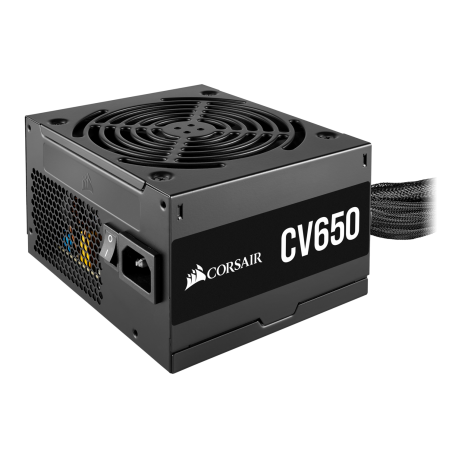 SURSA CORSAIR, 650 W, "CV650",  ATX 12V V2.31, fan 120 mm x 1, 80 Plus Bronze, MB 20+4 pin x 1, CPU 4+4 pin x 2, PCI-E 6+2 pin x