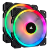 VENTILATOR Corsair, pt carcasa PC, 140 mm, 1300 rpm, LED RGB, 2 ventilatoare, "CO-9050074-WW"
