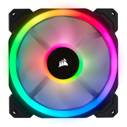VENTILATOR Corsair, pt carcasa PC, 140 mm, 1300 rpm, LED RGB, 2 ventilatoare, "CO-9050074-WW"