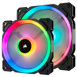 VENTILATOR Corsair, pt carcasa PC, 140 mm, 1300 rpm, LED RGB, 2 ventilatoare, "CO-9050074-WW"