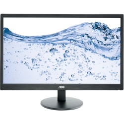 MONITOR AOC 23.6", home, office, TN, Full HD (1920 x 1080), Wide, 250 cd/mp, 5 ms, VGA, HDMI x 2, "E2470SWHE" (timbru verde 7 le