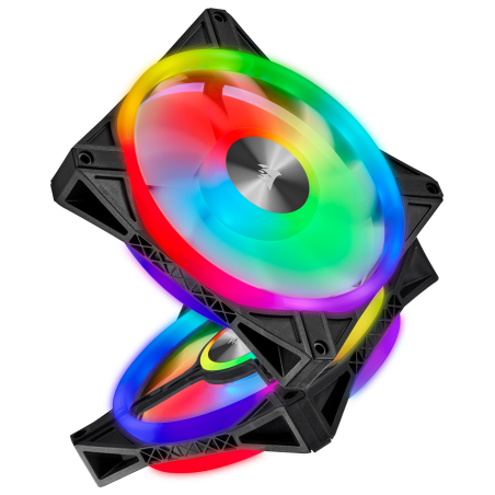 VENTILATOR Corsair, pt carcasa PC, 140 mm, 1250 rpm, LED RGB, 2 ventilatoare, "CO-9050100-WW"