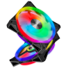 VENTILATOR Corsair, pt carcasa PC, 140 mm, 1250 rpm, LED RGB, 2 ventilatoare, "CO-9050100-WW"