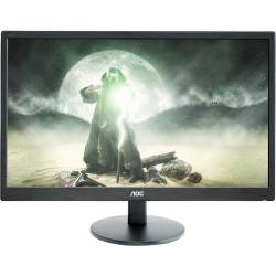 MONITOR AOC 23.6", home, office, TN, Full HD (1920 x 1080), Wide, 250 cd/mp, 5 ms, VGA, HDMI x 2, "E2470SWHE" (timbru verde 7 le