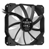 VENTILATOR Corsair, pt carcasa PC, 120 mm, 1500 rpm, LED RGB, 1 ventilator, "CO-9050108-WW"