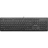 TASTATURA DELUX, cu fir, 105 taste, format standard, switch , USB, negru, "KA150U" (timbru verde 0.8 lei)
