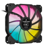 VENTILATOR Corsair, pt carcasa PC, 140 mm, 1200 rpm, LED RGB, 1 ventilator, "CO-9050110-WW"