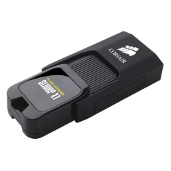 MEMORIE USB CORSAIR 64 GB, USB 3.0, retractabila, carcasa plastic, negru, "CMFSL3X1-64GB" (timbru verde 0.03 lei)