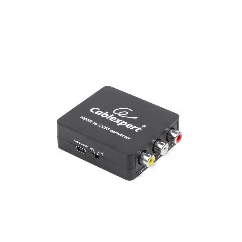 ADAPTOR video GEMBIRD, splitter HDMI (M) la Composite video + audio L/R (M) x 2, rezolutie maxima Full HD (1920 x 1080) la 60Hz,