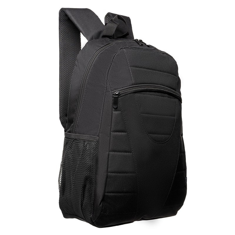 RUCSAC SPACER, pt. notebook de max. 15.6", 1 compartiment, buzunar frontal, buzunar lateral x 2, waterproof,  nylon, negru, "Bud