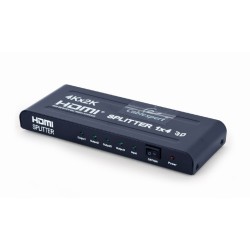 SPLITTER video GEMBIRD, split HDMI la 4 monitoare, conector intrare: HDMI (M); conector iesire: HDMI (M) x 4, "DSP-4PH4-02" (tim