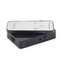 SWITCH video GEMBIRD, switch 3 device la 1 Monitor, conector 1: HDMI (M) x 3; conector 2: HDMI (M), "DSW-HDMI-34" (timbru verde 