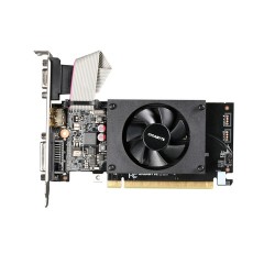 PLACA VIDEO GIGABYTE "GeForce GT 710", 2 GB GDDR3 64 biti, PCI Express 2.0 x 16, HDMI DVI-D VGA, sistem racire aer, "GV-N710D3-2
