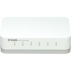 SWITCH D-LINK  5 porturi Gigabit, carcasa plastic, "GO-SW-5G" (timbru verde 2 lei)