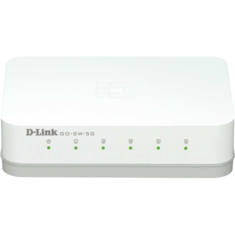 SWITCH D-LINK  5 porturi Gigabit, carcasa plastic, "GO-SW-5G" (timbru verde 2 lei)