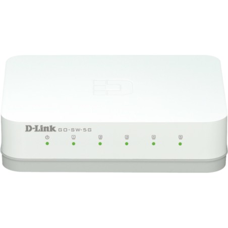 SWITCH D-LINK  5 porturi Gigabit, carcasa plastic, "GO-SW-5G" (timbru verde 2 lei)