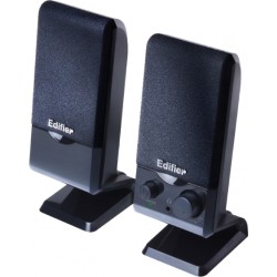 BOXE EDIFIER 2.0, RMS:   1.2W (2 x 0.6W), control volum, USB power, black,  "M1250" 674667001001  (timbru verde 0.8 lei)