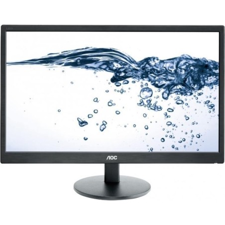 MONITOR AOC 23.6", home, office, TN, Full HD (1920 x 1080), Wide, 250 cd/mp, 5 ms, VGA, DVI, "E2470SWDA" (timbru verde 7 lei)