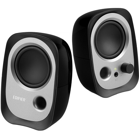 BOXE EDIFIER 2.0, RMS:   4W (2 x 2W), bass reflex port, USB power, black, "R12U"  (timbru verde 0.8 lei)