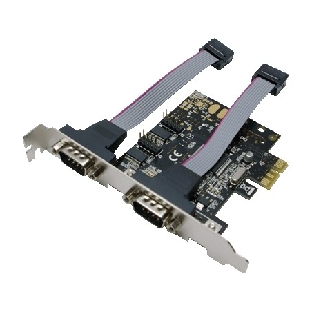CARD adaptor LOGILINK, PCI-Express la 2 x SERIAL DB9M, "PC0031"