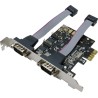 CARD adaptor LOGILINK, PCI-Express la 2 x SERIAL DB9M, "PC0031"