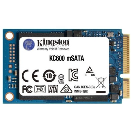 SSD KINGSTON SKC600MS, 1TB, mSATA, S-ATA 3, 3D TLC Nand, R/W: 550/520 MB/s, "SKC600MS/1024G"