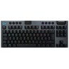 LOGITECH G915 TKL Tenkeyless LIGHTSPEED Wireless RGB Mechanical Gaming Keyboard - CARBON - US INTL - 2.4GHZ/BT - INTNL - CLICKY 