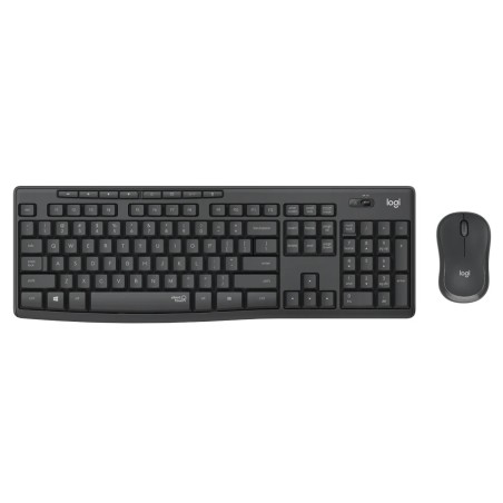 Kit TASTATURA si Mouse LOGITECH, "MK295", wireless, taste format standard (104-108 taste), mouse Graphite, 3/1 butoane, 104, "92