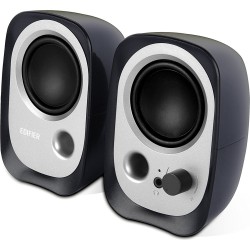 BOXE EDIFIER 2.0, RMS:   4W (2 x 2W), bass reflex port, USB power, black, "R12U"  (timbru verde 0.8 lei)