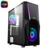 CARCASA NJOY Middle Tower, ATX, "FORT", fara sursa, sticla securizata, fan x 2, USB 2.0 x 1, USB 3.0 x 2, Jack 3.5 mm x 2, mesh 