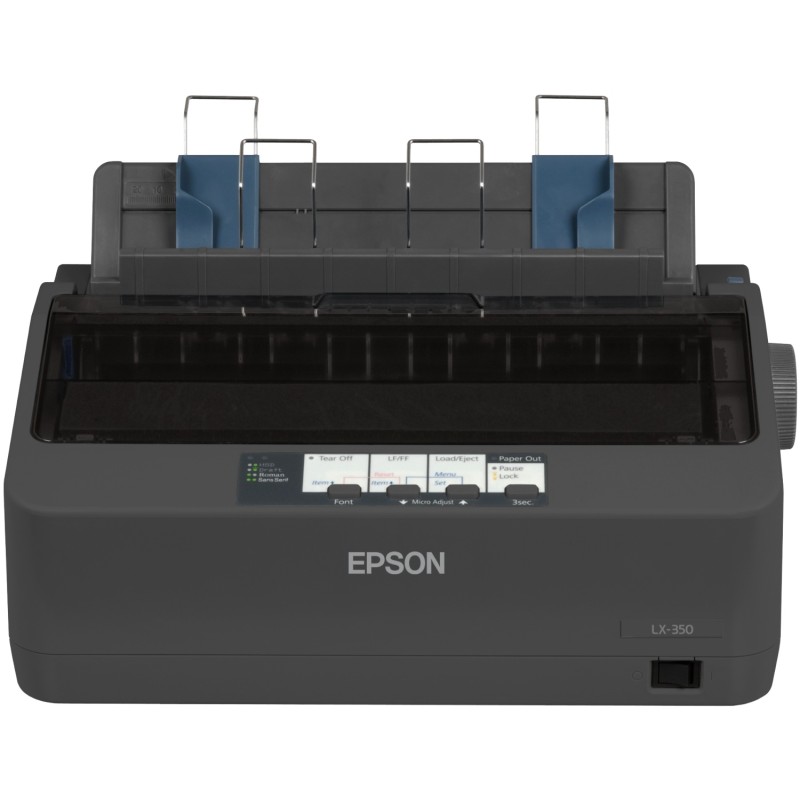 Imprimanta Matriciala Mono Epson LX-350+II, A4, Functii: Impr., Viteza de Printare Monocrom: 390 cps, Conectiv:USB, Duplex:nu, A