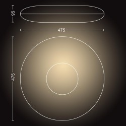 PLAFONIERA LED PHILIPS HUE CHER "000008718696175231" (timbru verde 0.8 lei)