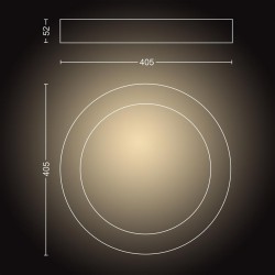 PLAFONIERA LED PHILIPS PENTRU BAIE ADORE "000008718696175811" (timbru verde 0.8 lei)