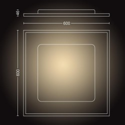 PLAFONIERA LED PHILIPS HUE 8718696175859 "000008718696175859" (timbru verde 0.8 lei)