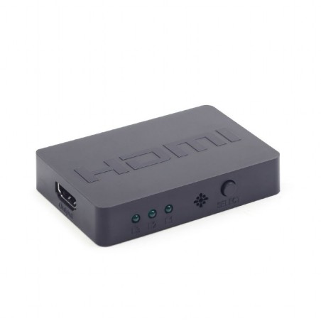SWITCH video GEMBIRD, switch 3 device la 1 Monitor, conector 1: HDMI (M) x 3; conector 2: HDMI (M), "DSW-HDMI-34" (timbru verde 