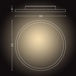 PLAFONIERA LED PHILIPS HUE AURELLE "000008718696175873" (timbru verde 0.8 lei)