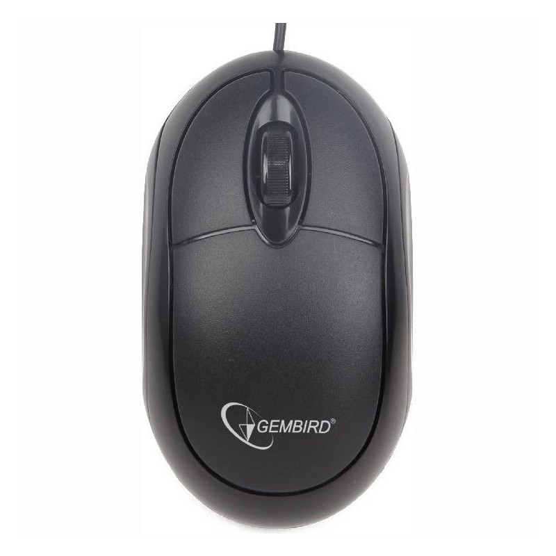 MOUSE GEMBIRD, PC sau NB, cu fir, USB, optic, 1000 dpi, butoane/scroll 3/1, , negru, "MUS-U-01" (timbru verde 0.18 lei)