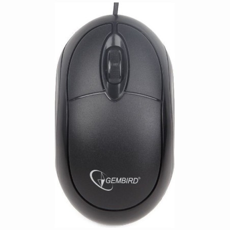 MOUSE GEMBIRD, PC sau NB, cu fir, USB, optic, 1000 dpi, butoane/scroll 3/1, , negru, "MUS-U-01" (timbru verde 0.18 lei)