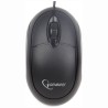 MOUSE GEMBIRD, PC sau NB, cu fir, USB, optic, 1000 dpi, butoane/scroll 3/1, , negru, "MUS-U-01" (timbru verde 0.18 lei)