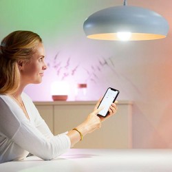 BEC smart LED Philips, soclu E27, putere 13W, forma clasic, lumina multicolora, alimentare 220 - 240 V, "000008718699786199" (ti