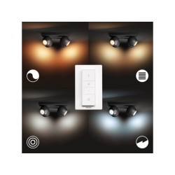 SPOT LED 4X GU10 PHILIPS HUE BUCKRAM "000008718696175699" (timbru verde 2.00 lei)