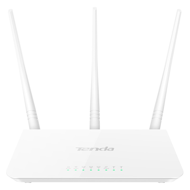 ROUTER TENDA wireless  300Mbps, 3 porturi 10/100Mbps, 3 antene externe, "F3" 45505349 (include timbru verde 1 leu) - 474965