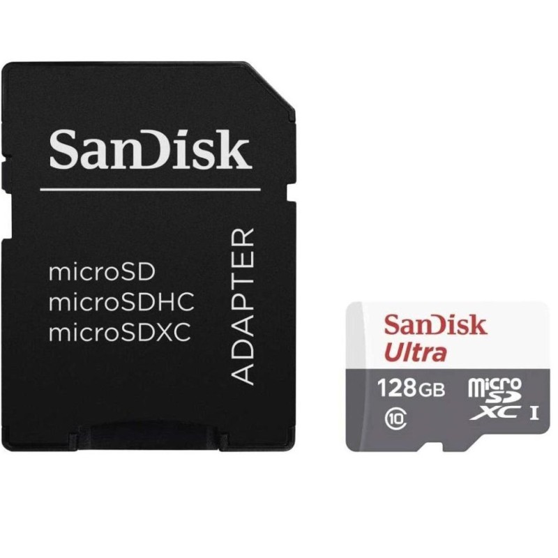 MICROSD 128GB CL10 SDSQUNR-128G-GN6TA "SDSQUNR-128G-GN6TA" (timbru verde 0.03 lei)
