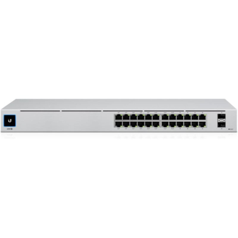 SWITCH Ubiquiti, Gigabit x 24, SFP x 1, managed, rackabil, carcasa metalica, "USW-24" (timbru verde 2 lei)