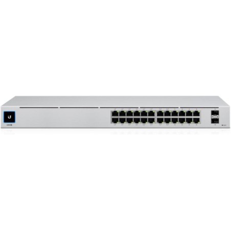 SWITCH Ubiquiti, Gigabit x 24, SFP x 1, managed, rackabil, carcasa metalica, "USW-24" (timbru verde 2 lei)